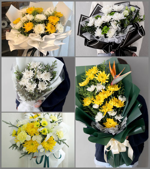 云南红河州绿春县半坡乡白事花束代送